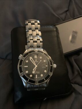 Omega Men’s Watch - Black & Silver